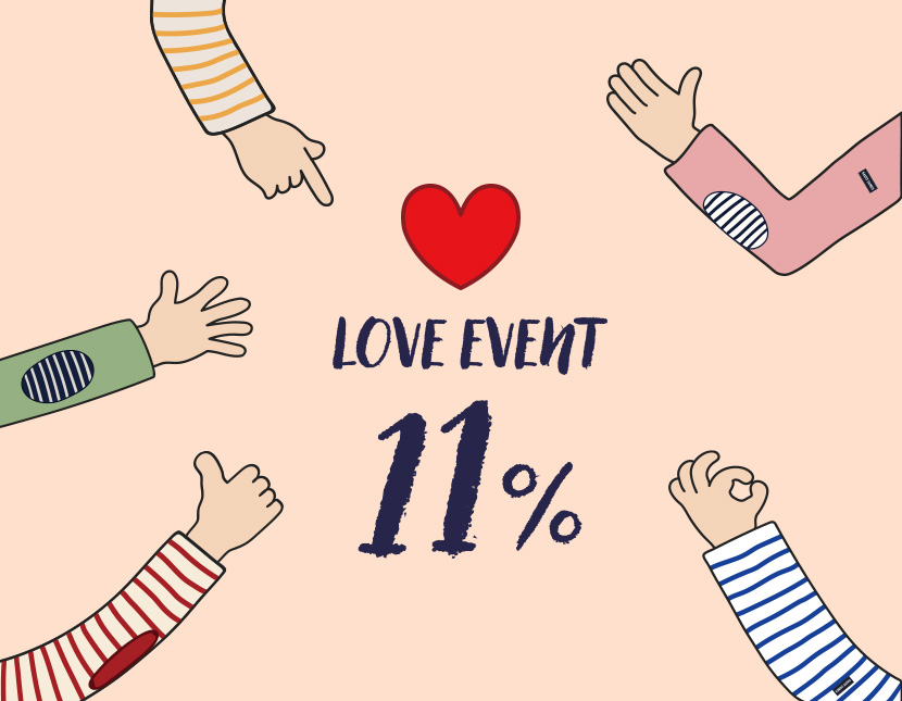 Show your Love and Get 11%