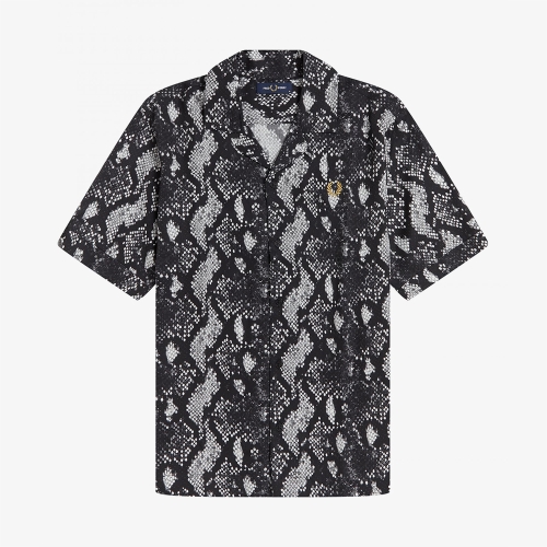 [Sharp] 스네이크 프린트 리비어 셔츠 (102)