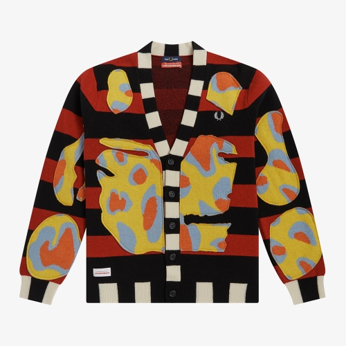 [Charles Jeffrey <!HS>Loverboy<!HE>] 스트라이프 인타르시아 가디건 (C51)