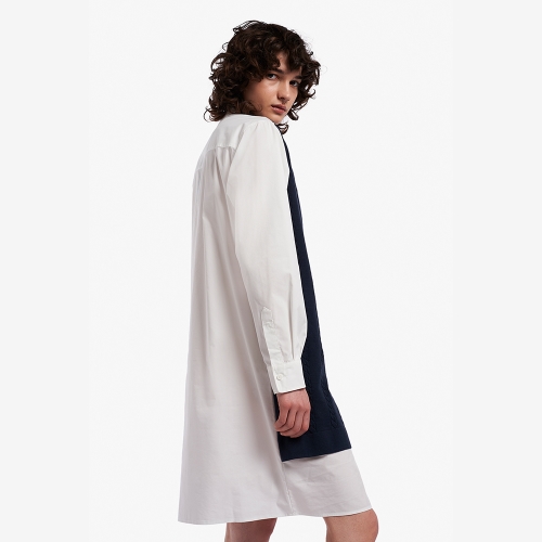 [Womens] 니트 패널 셔츠 드레스 (129)