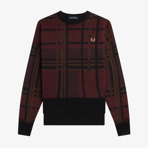 [Womens] 타탄 패널 니트 (597)